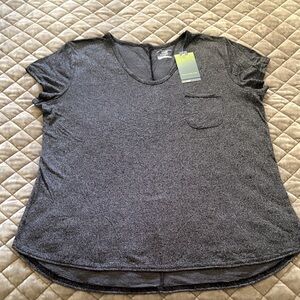 Tek Gear Women's Heather Gray Short Sleeve Top